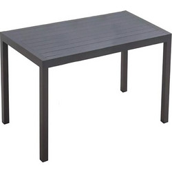 Kare Design Madagascar Ορθογώνιο Τραπέζι Κήπου Μεταλλικό Μαύρο 140x80x75cm KA-70625
