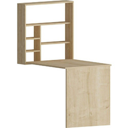 Hanah Home Sedir Γραφείο Ξύλινο με Βιβλιοθήκη 90x59x154.2cm 550ARN1111