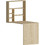 Hanah Home Sedir Γραφείο Ξύλινο με Βιβλιοθήκη 90x59x154.2cm 550ARN1111