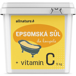 Allnature Vitamin C Epsom Άλατα Μπάνιου Κρύσταλλοι 5kg