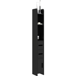 Kleankin Στήλη Μπάνιου Δαπέδου MDF15x17x120cm 834-457V01BK