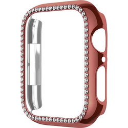 Sonique Luxury Diamond Πλαστική Θήκη για Apple Watch 4 / 5 / 6 / SE 40mm Ροζ Χρυσή