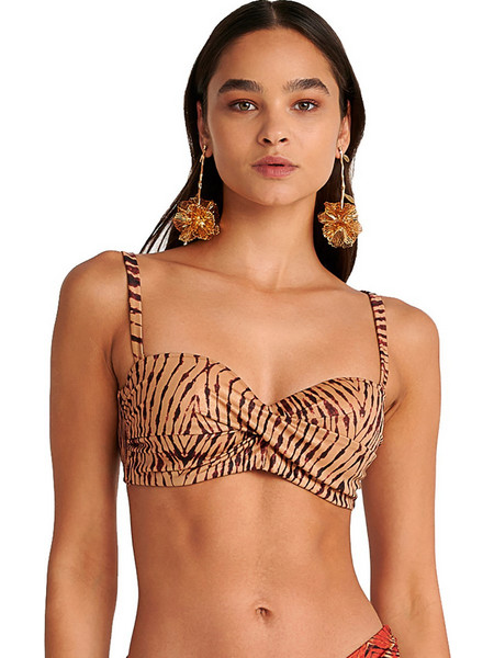 BLU4U Bikini Top Strapless Καφέ 25366212D-20