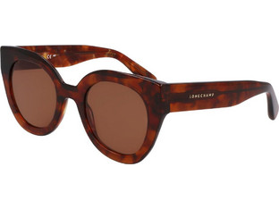 Longchamp LO750S 237 Ανδρικά Γυαλιά Ηλίου Στρογγυλά Κοκάλινα Ταρταρούγα με Καφέ Φακό