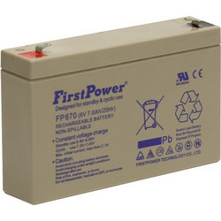 First Power FP670 Μπαταρία VRLA-AGM 6V 7Ah