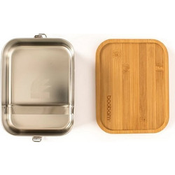 Boobam Δοχείο Φαγητού Inox 1.2lt Ασημί