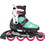 Rollerblade Microblade XT Inline Αυξομειούμενα Rollers Παιδικά Μαύρα Πράσινα