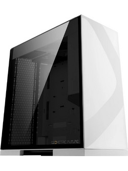 Geometric Future Model 8 Lohan White Midi Tower Κουτί Υπολογιστή με Πλαϊνό Παράθυρο