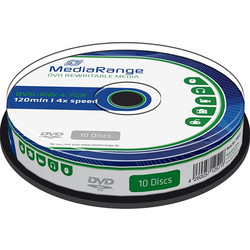 MediaRange MR450 Εγγράψιμα DVD-RW 4x 4.7GB Cake Box 10τμχ