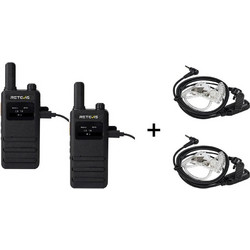 Retevis B63S Duo + 2xC9250A Black