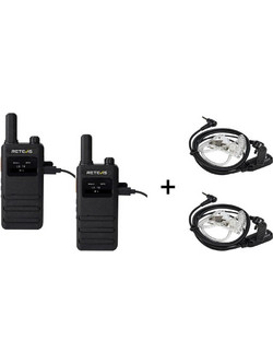 Retevis B63S Duo + 2xC9250A Black