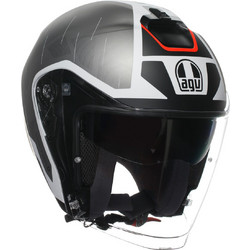 AGV Irides Trieste Black White Red Κράνος Μηχανής Jet 1500gr