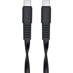 Rivacase BK12 Flat USB-C to USB-C 1.2m Black 1408647