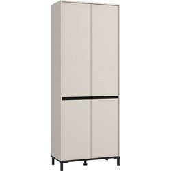 Fylliana Παπουτσοθήκη Ξύλινη 2K4V Μόκα M80xΠ40xY205cm 11014278