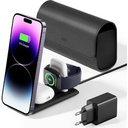ESR Premium 3in1 Ασύρματος Φορτιστής Qi2 Pad 15W Black