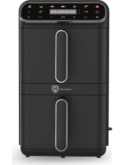 HomeVero Double Decker HV-AF11DDK Air Fryer 11lt με Διπλό Κάδο