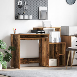 vidaXL Γραφείο Ξύλινο με Βιβλιοθήκη 120.5x44x88.5cm 869480