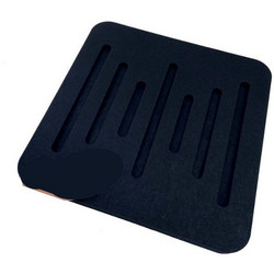 Acustico Audiodesigner Ecoplan Sounder Ηχοαπορροφητικό Πάνελ 60x60x4cm 1τμχ Μαύρο