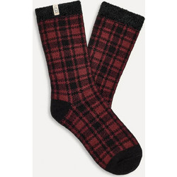 UGG Josephine Fleece Γυναικείες Κάλτσες Μπορντό Μαύρες 1Pack 1113456-RHC