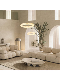 Zambelis Lights Κρεμαστό Φωτιστικό Οροφής Μονόφωτο LED με Θερμό Λευκό Φως 2542