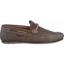 Commanchero Ανδρικά Μοκασίνια Boat Shoes Δερμάτινα Χακί 8101-4213