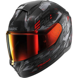 Shark Ridill 2 Molokai Matt Black Grey Red Κράνος Μηχανής Full Face 1540gr