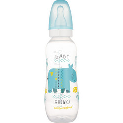 Canpol Βabies Africa Πλαστικό Μπιμπερό με Θηλή Σιλικόνης 12m+ Turquoise 330ml