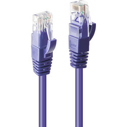 Lindy U/UTP Cat.6 Καλώδιο Δικτύου Ethernet 3m Purple 48124