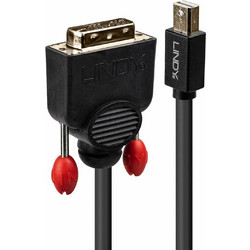 Lindy Καλώδιο Mini DisplayPort 1.2 to DVI Male 2m Black 41952