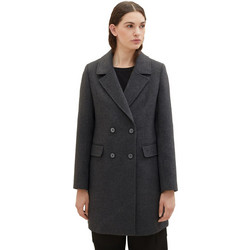 Tom Tailor Γυναικείο Ημίπαλτο Μάλλινο Ανθρακί 1038685-10522