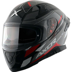 Axor Apex Turbine Black Red Grey Κράνος Μηχανής Full Face 1600gr