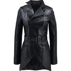 Leather 100 Γυναικείο Ημίπαλτο Δερμάτινο Μαύρο 07-W-FRACKO-EC
