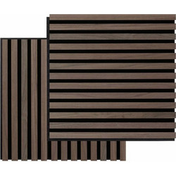 Acustico Audiodesigner 3D Square Walnut Ηχοαπορροφητικά Πάνελ 52x52x2.2cm 2τμχ