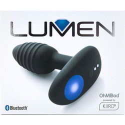 Kiiroo OhMiBod Lumen Pleasure Πρωκτική Σφήνα Ασύρματη με Δόνηση 10cm Μαύρη D-228561