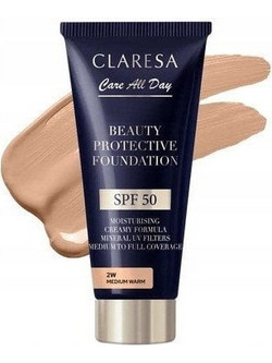 Claresa Protective 2W Medium Warm Liquid Foundation SPF50 30ml
