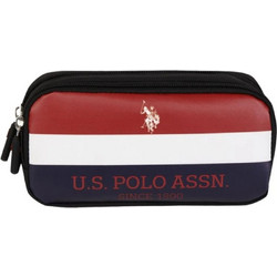 U.S. Polo Assn. Κασετίνα Βαρελάκι με 2 Θήκες Πολύχρωμη 15731243