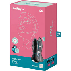 Satisfyer Rotator Plug 1+ Πρωκτική Σφήνα Ασύρματη με Δόνηση 12.8cm Μαύρη D-231882