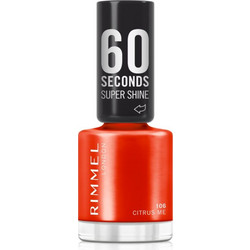 Rimmel 60 Seconds Super Shine 106 Citrus Me Gloss Βερνίκι Νυχιών Quick Dry 8ml