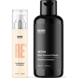 Keratin Nanocure Detox Σετ Περιποίησης Μαλλιών Serum 100ml + Σαμπουάν 250ml
