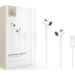 Tech-Protect Ultraboost Core G2 Handsfree Earbud USB-C White