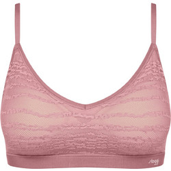 Sloggi Free Evolve Μπουστάκι Push Up χωρίς Μπανέλα Ροζ 10224701-7836