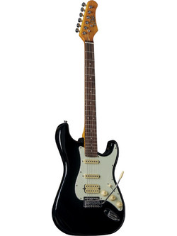 Eko Guitars ST350 Ηλεκτρική Κιθάρα ST Style με Μαγνήτες SSS Black