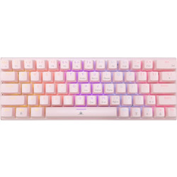 White Shark Wakizashi 2 Μηχανικό Gaming Πληκτρολόγιο 60% με Custom Blue Διακόπτες RGB Pink