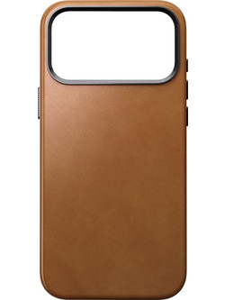 Nomad Traditional Leather Back Cover English Tan (iPhone 17 Pro Max)