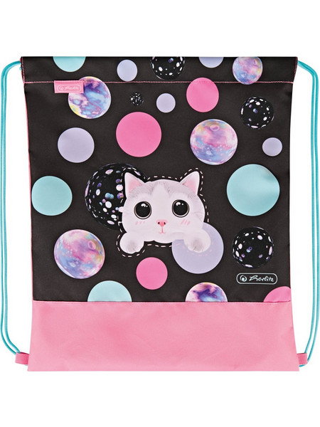 Herlitz Cute Cat Παιδική Τσάντα Πλάτης Γυμναστηρίου Ροζ 50043453-A