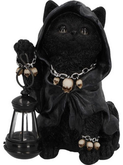 Nemesis Now Adult Gothic Reaper's Feline Lantern 18.5cm