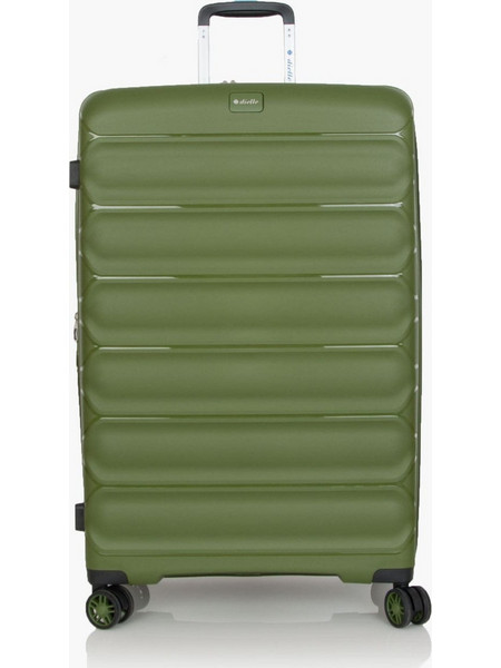 Dielle 100/70 Βαλίτσα Μεγάλη 76x50x34cm με 4 Ρόδες Πράσινη