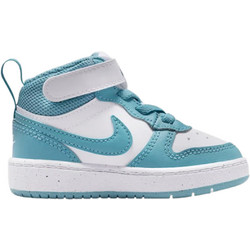 Nike Court Borough 2 MID Παιδικά Sneakers Μποτάκια Λευκά Γαλάζια CD7784-129