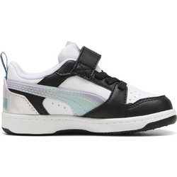 Puma Rebound V6 Παιδικά Sneakers Μαύρα Γαλάζια 402784-02