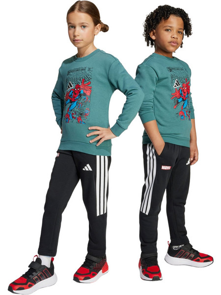 Adidas Παιδικό Σετ Φόρμας Βεραμάν Μαύρο JM0808